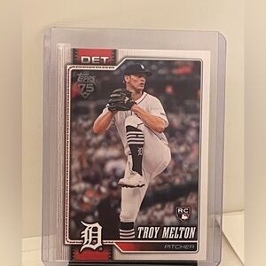 TROY MELTON 2026 TOPPS SERIES ROOKIE CARD-75th Anniversary